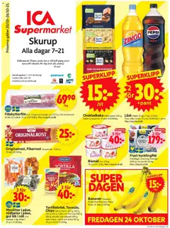 Förhandsgranska reklamblad Skurup från butik ICA Supermarket gäller från 20/10/2025