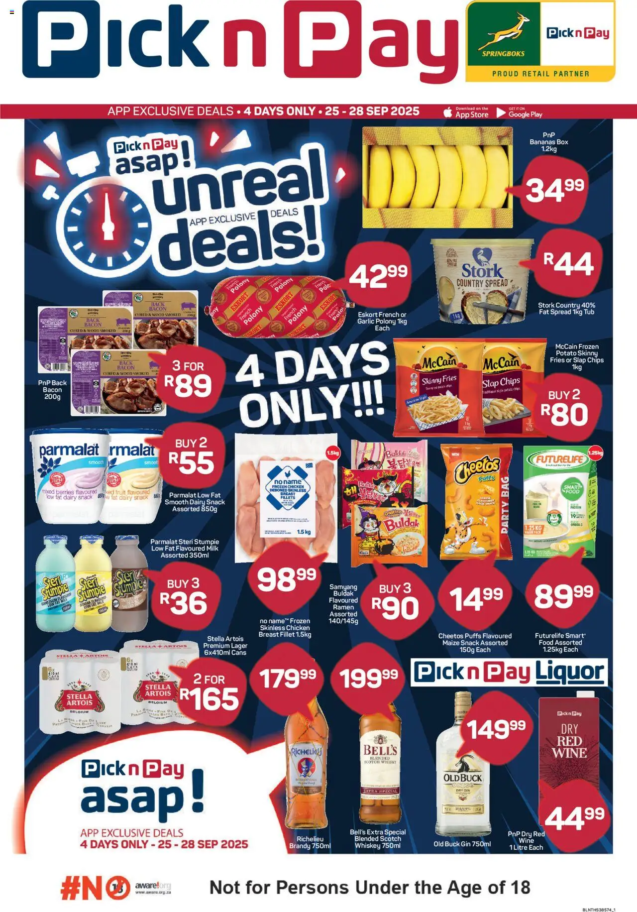 Pick n Pay asap! Specials from 25/09 - 28/09/2025 > Promotions