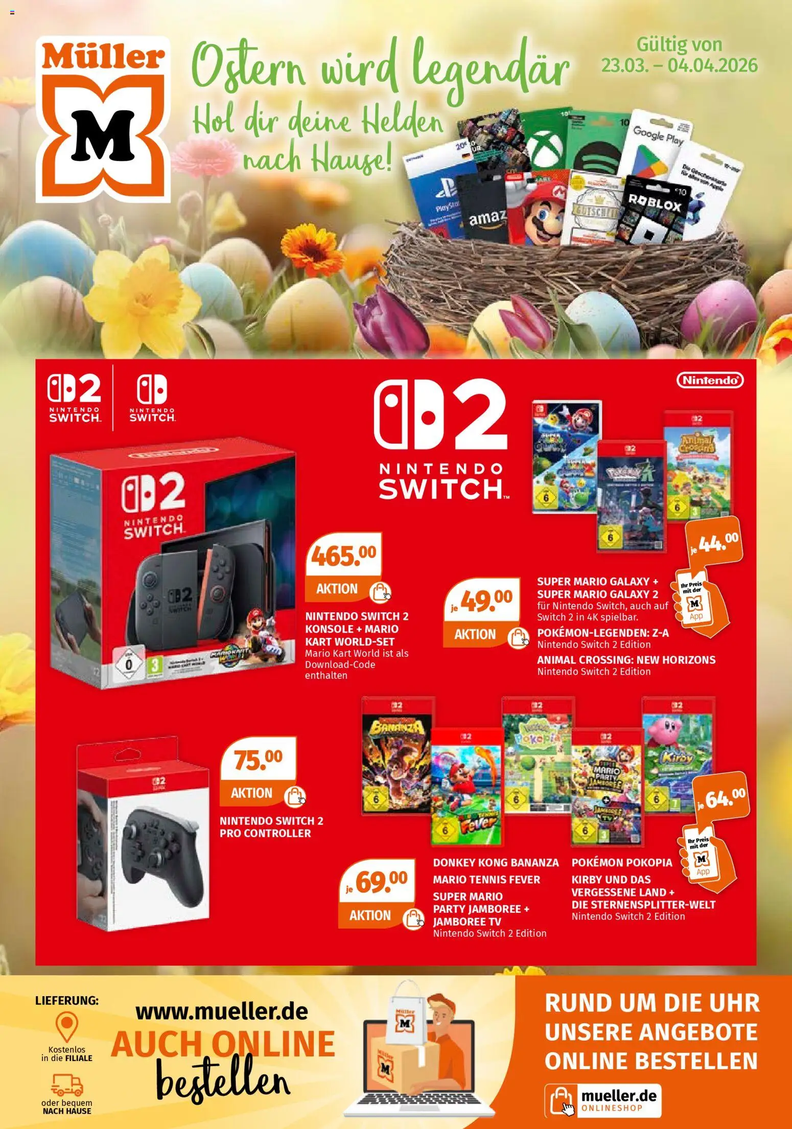Vorschau von dem Prospekt des Geschäftes Müller, gültig ab dem 23.03.2026