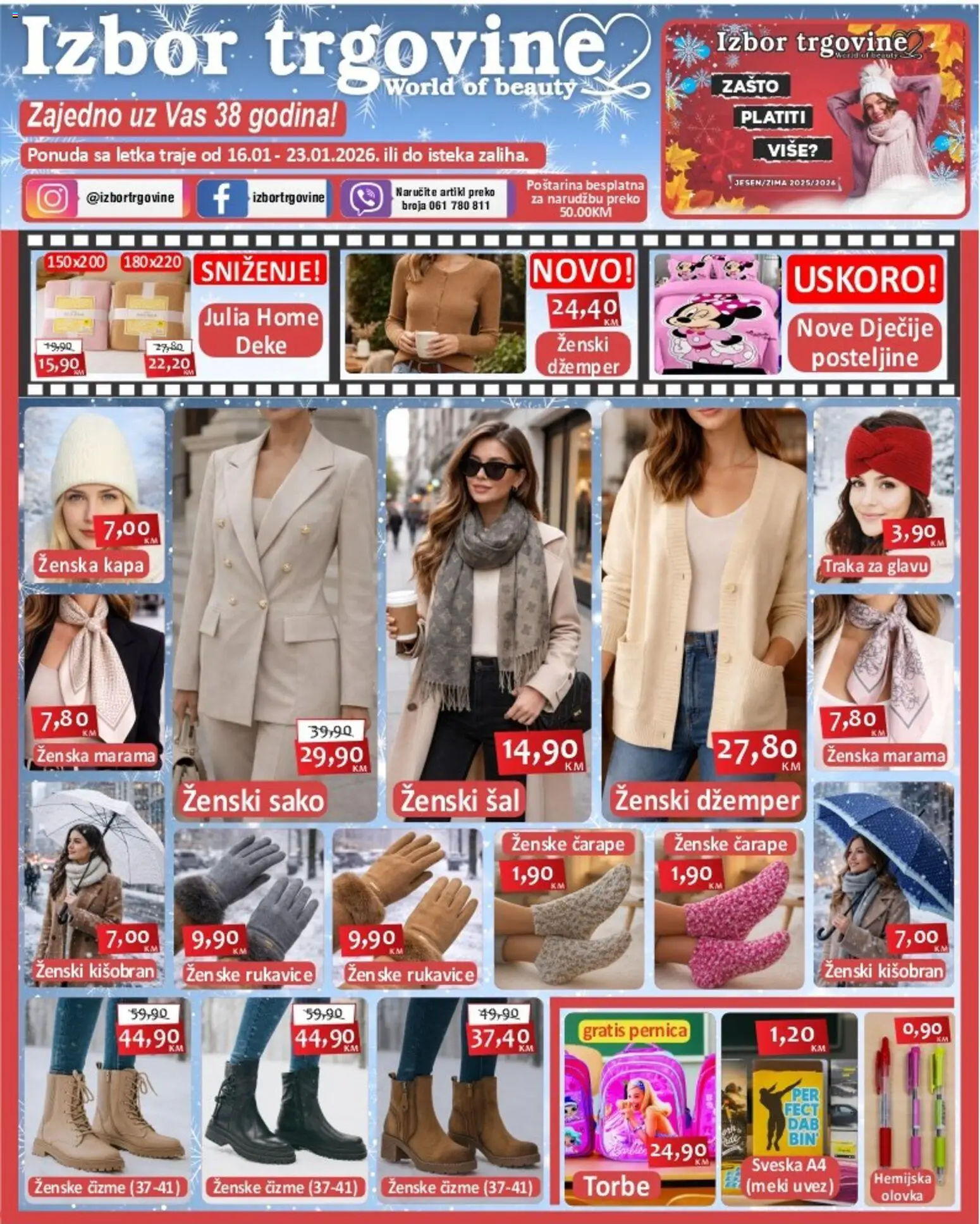 Pregled letka Katalog trgovine Izbor trgovine vrijedi od 16.01.2026