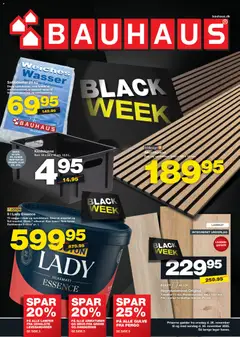 Eksempel på tilbudsavis Black Week fra butik Bauhaus gyldig fra 26/11/2025