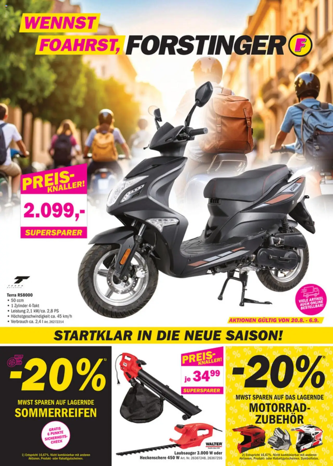  Forstinger Flugblatt ab (20.08.2025 - 06.09.2025) - Seite 1