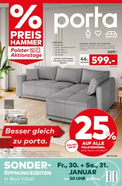 Vorschau von dem Prospekt des Geschäftes Porta!, gültig ab dem 25.01.2026