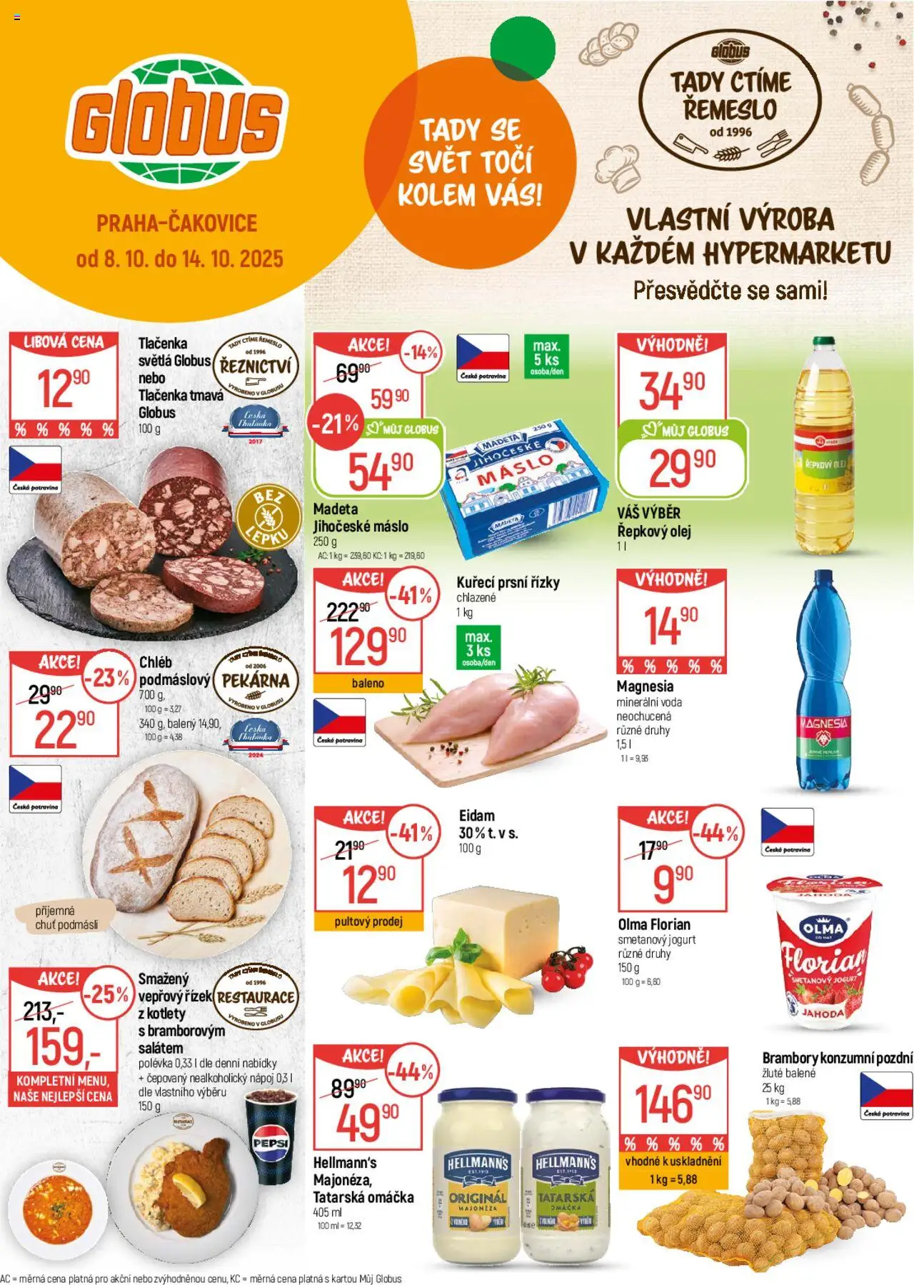  Globus leták od 08.10.2025 >> Akční nabídka "Leták"