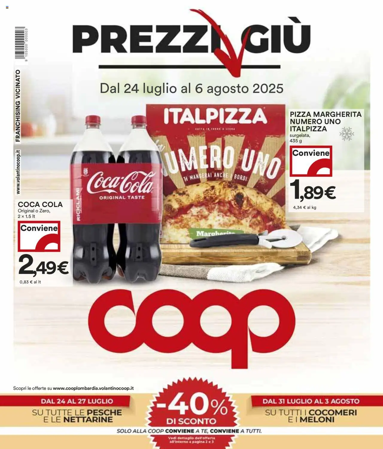 Volantino COOP valido da 24/07/2025 numero di pagina 1