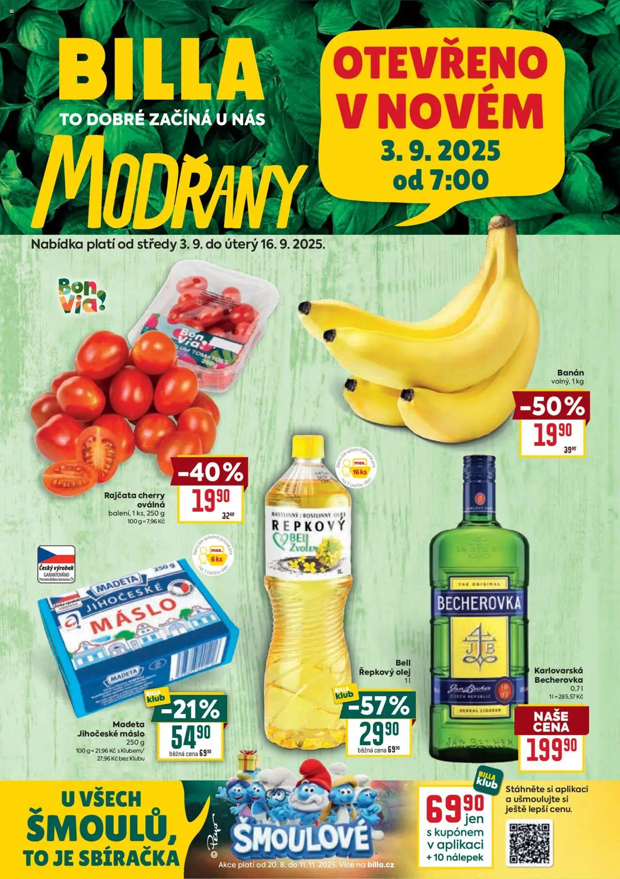  BILLA leták již od 03.09.2025 » Akční "Leták - Modřany"
