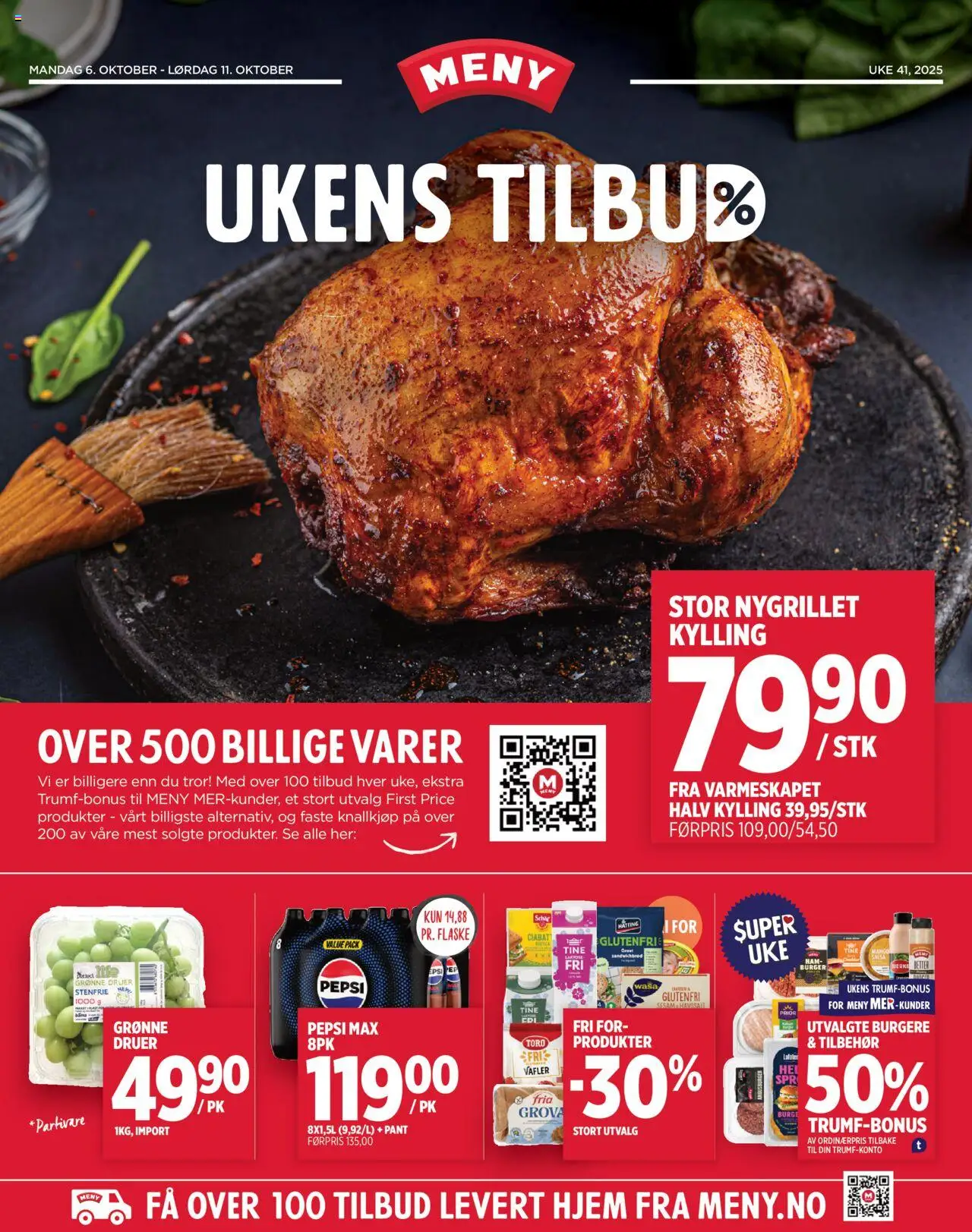 Kundeavis Meny gyldig fra 06/10/2025 - Sidenummer 1