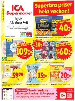 Förhandsgranska reklamblad Bjuv från butik ICA Supermarket gäller från 16/03/2026