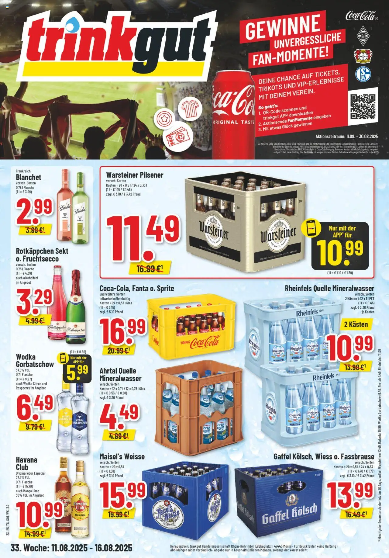 Trinkgut Prospekt ab 11.08.2025 > Angebote ab Montag