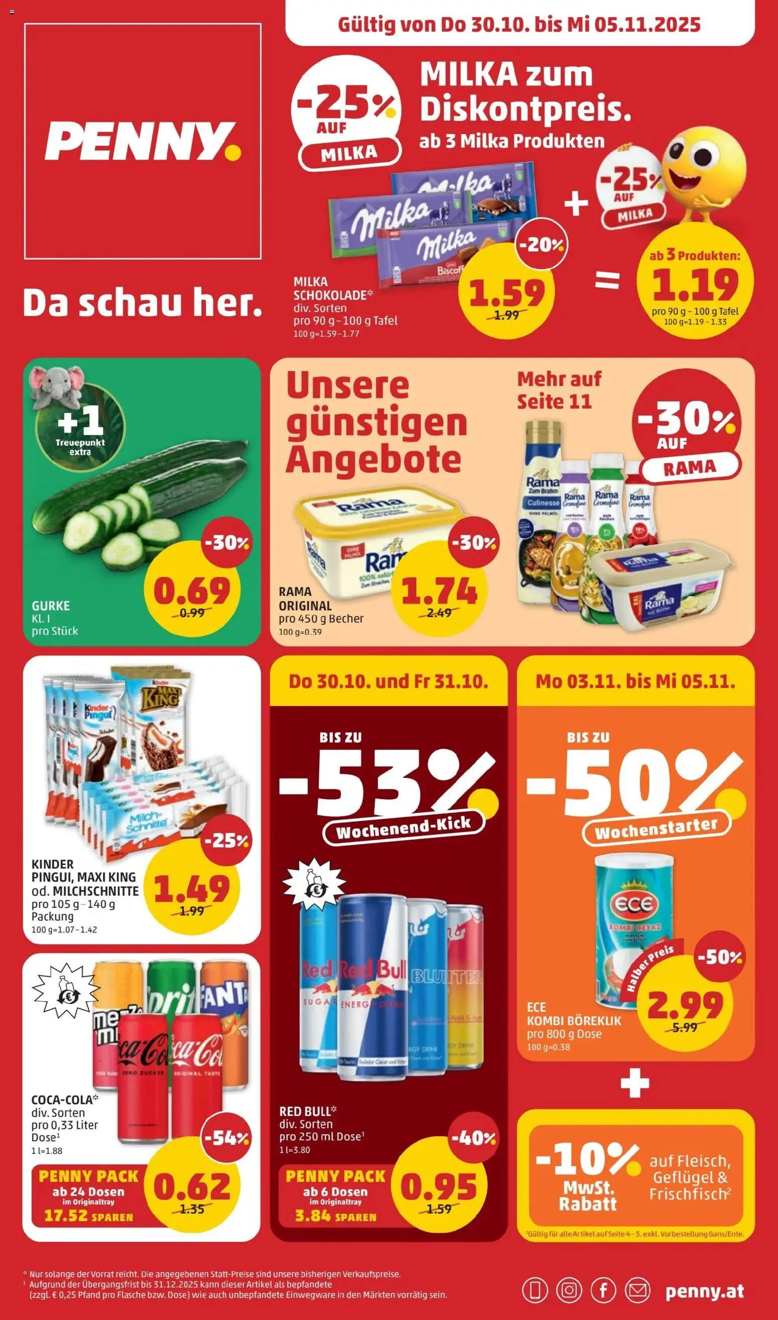  PENNY Flugblatt 30.10.2025 - Angebote "Prospekt aktuell" - Seite 1