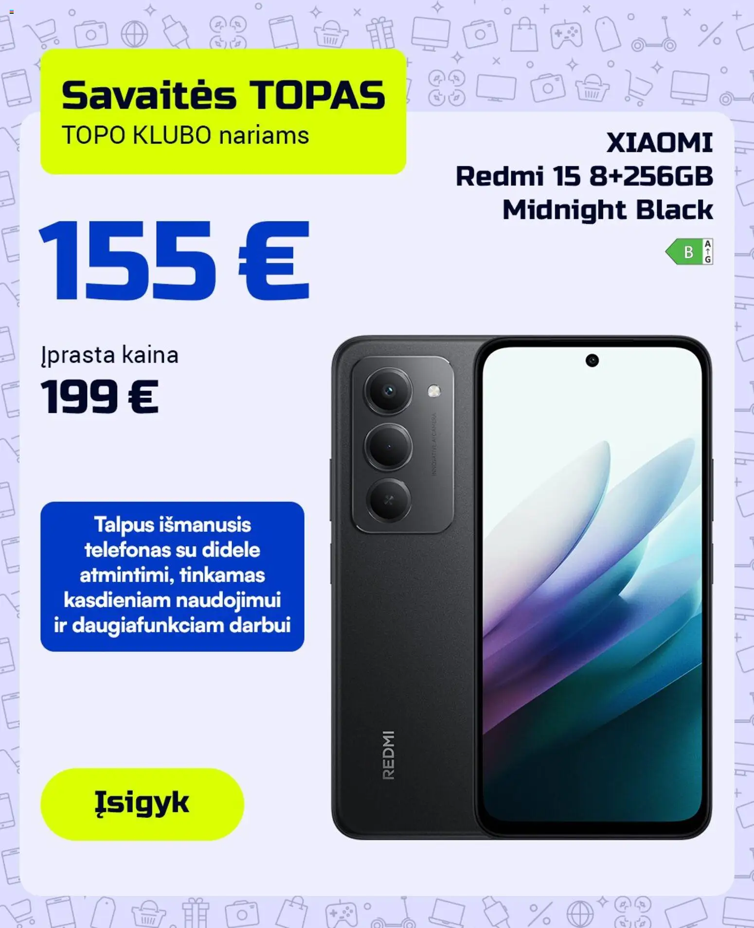 TOPOcentras parduotuvės leidinio TOPOcentras leidinys galiojančio nuo 2026.04.08 peržiūra