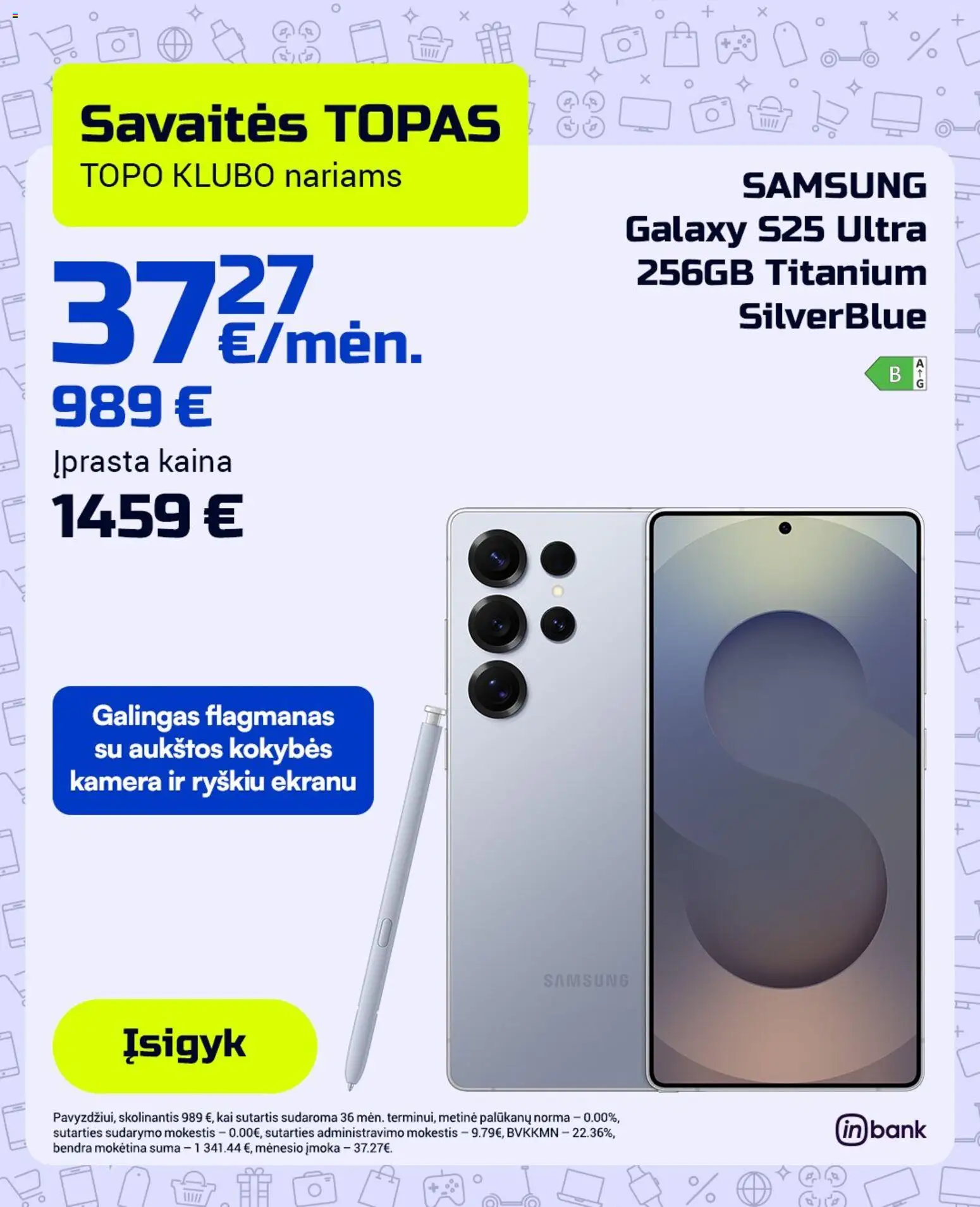 TOPOcentras parduotuvės leidinio TOPOcentras leidinys galiojančio nuo 2026.04.21 peržiūra