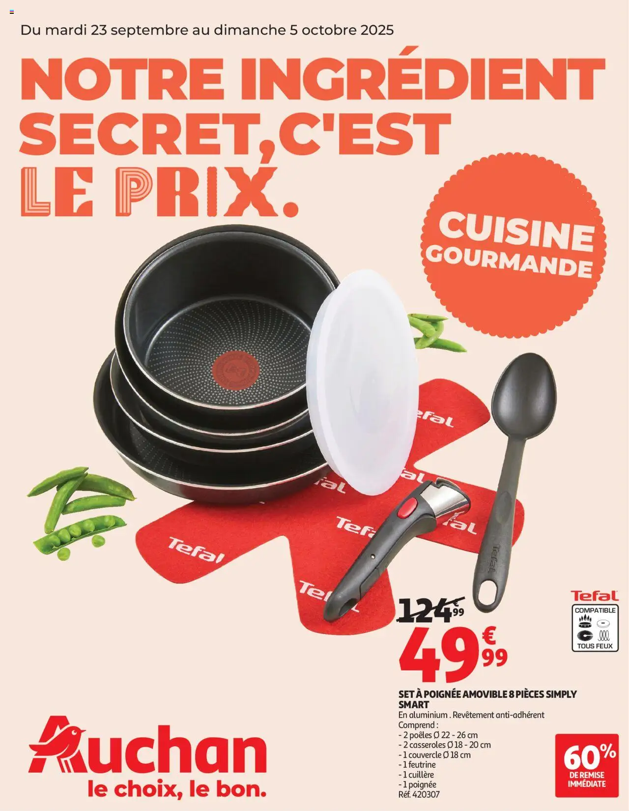 Notre ingrédient secret c'est le prix de la boutique Auchan valable du 23/09/2025 - Page numéro 1