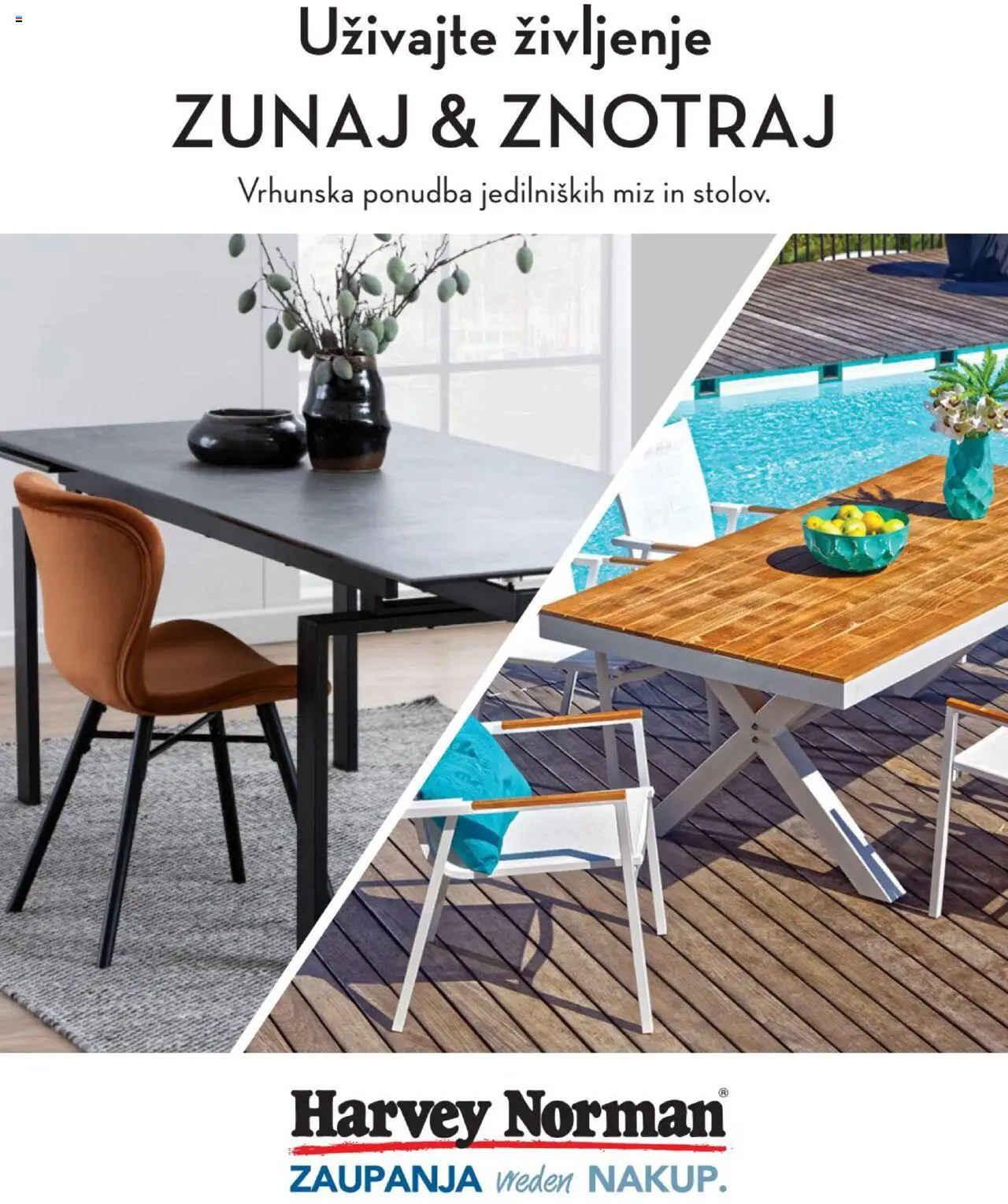 Harvey Norman Uživajte življenje - Zunaj & Znotraj od 30.06.2022 - aktualna ponudba - stran 1