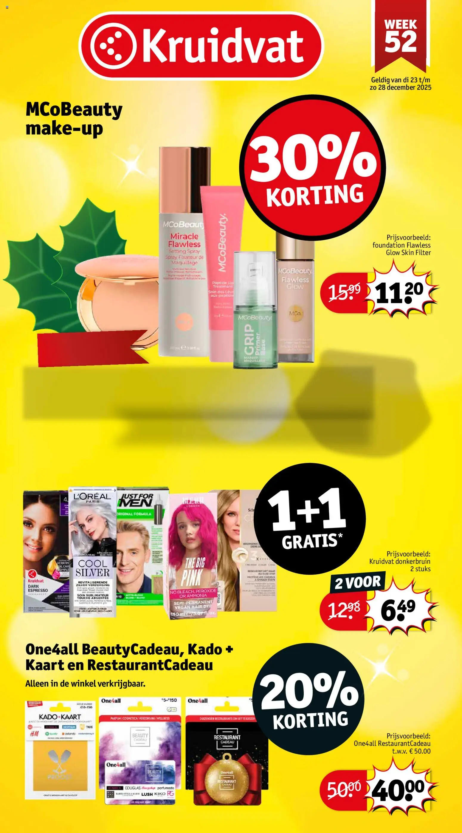 Voorbeeld van Folder week 52 van winkel Kruidvat geldig vanaf 22-12-2025