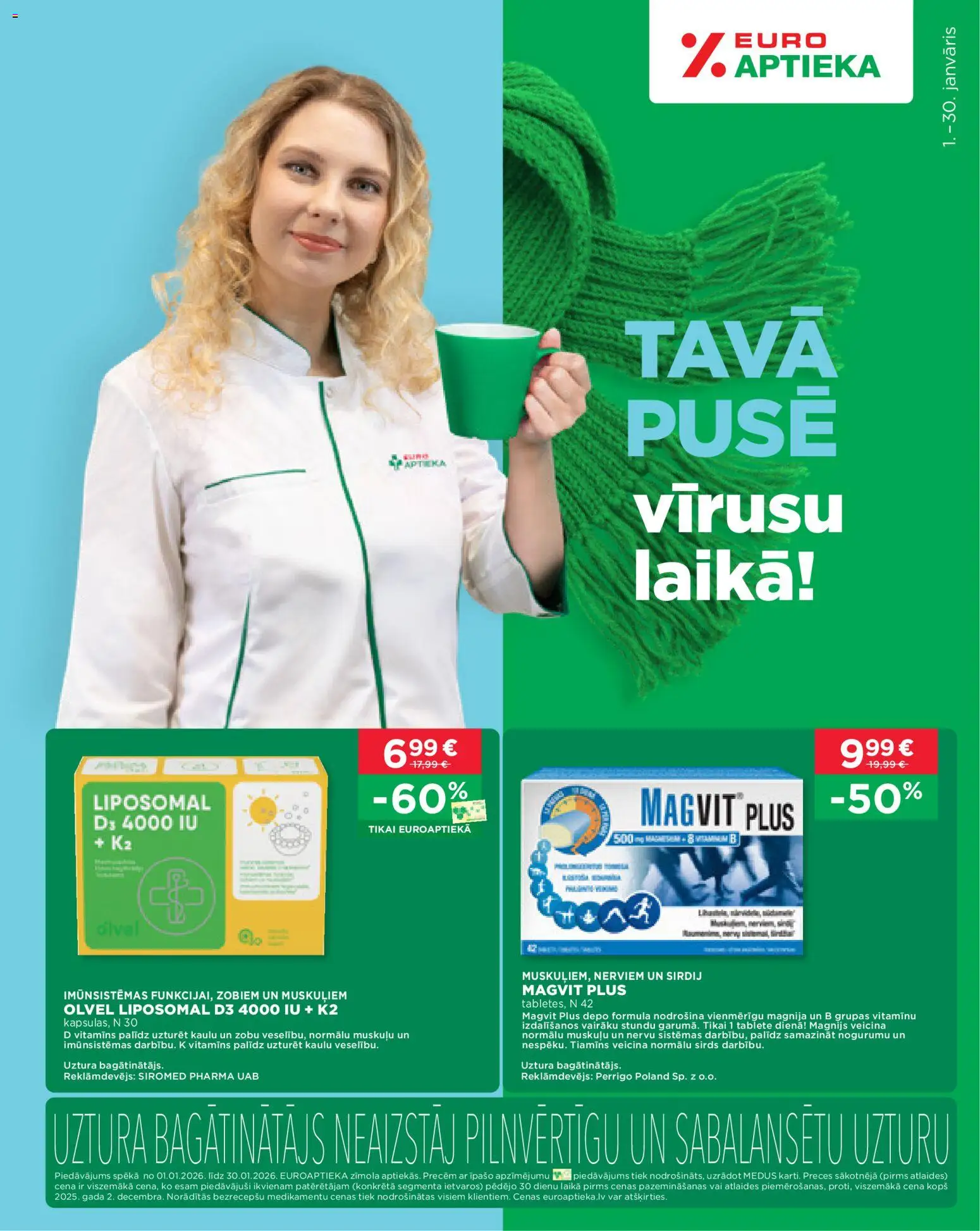 Skatīt Euroaptieka akciju bukletu, derīgs no 2026.01.01