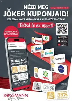 Rossmann - Szórólap megtekintése, amely érvényes 2025.07.28.-től