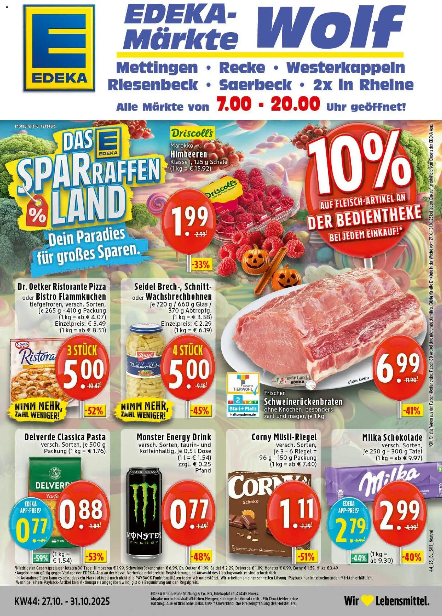 EDEKA Prospekt ab 26.10.2025 - Prospekt Recke Online