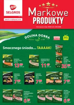 Pogląd gazetki "Markowe produkty" ze sklepu Selgros cash&carry ważnej od 19.02.2026