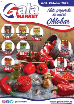 Pregled Gala MARKET kataloga - važi od 06.10.2025
