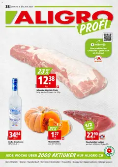 Vorschau des Merkblatts Aktionen Schlieren, Gossau SG, Frauenfeld, Rapperswil-Jona, Sargans, Bern, Brüttisellen, Pratteln, Emmen, Spreitenbach vom Shop Aligro gültig von 15.09.2025 bis 20.09.2025