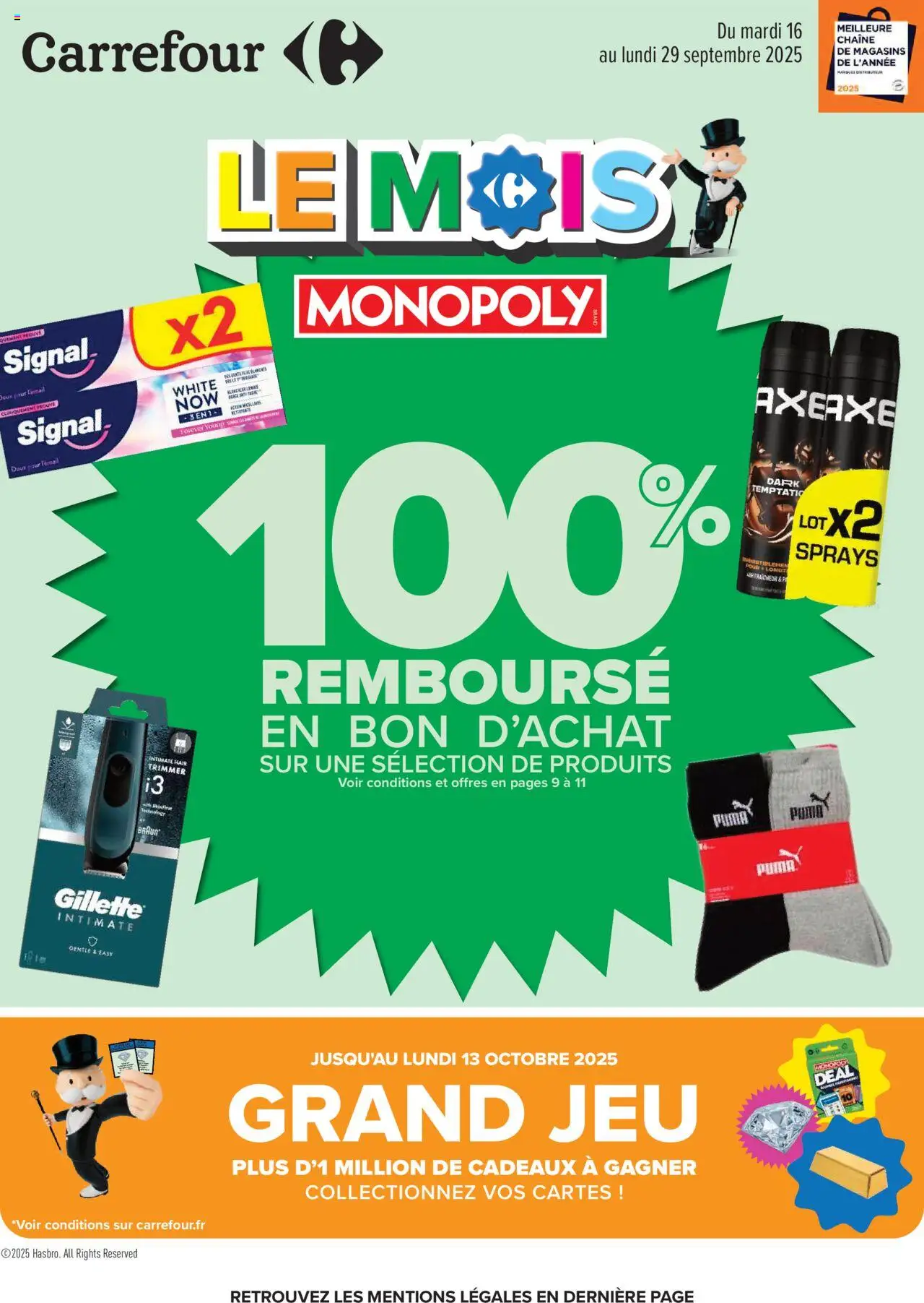 Le mois monopoly de la boutique Carrefour valable du 16/09/2025 - Page numéro 1
