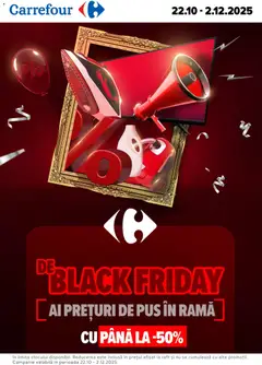Previzualizarea de cataloage: Carrefour Black Friday valabil de la 22.10.2025