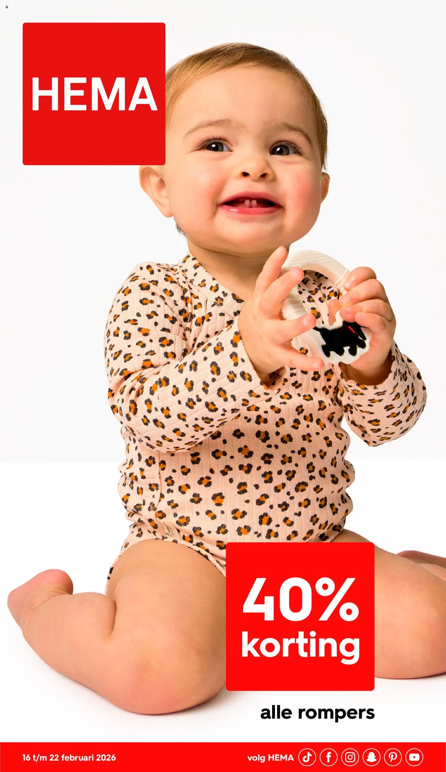 Voorbeeld van Folder week 8 van winkel Hema geldig vanaf 16-02-2026