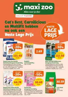 Voorbeeld van Folder van winkel Maxi Zoo geldig vanaf 03/09/2025
