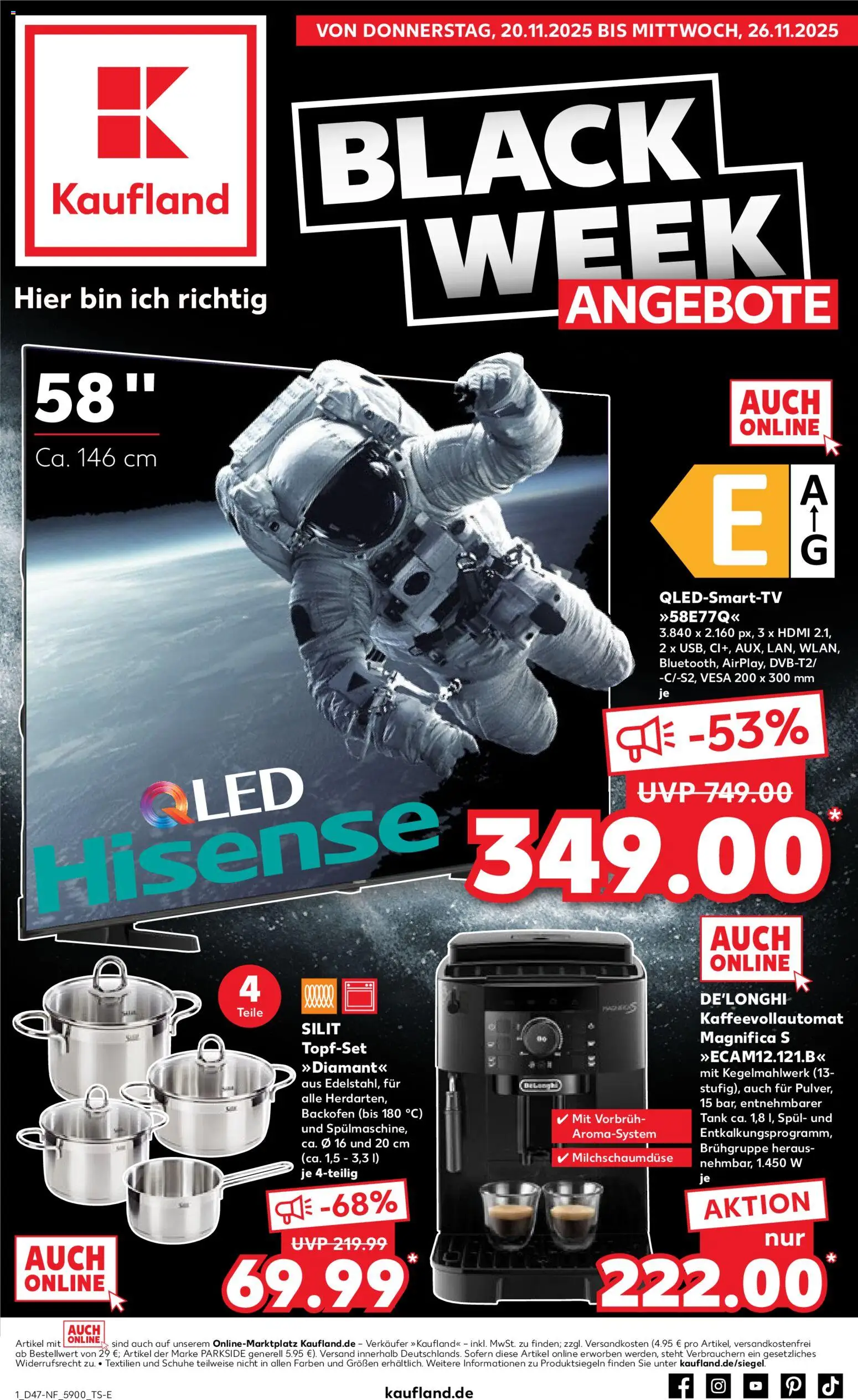 Voorbeeld van Black Friday van winkel Kaufland DE geldig vanaf 20-11-2025
