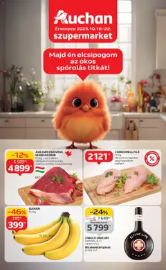 Auchan - Szupermarket akciós újság megtekintése, amely érvényes 2025.10.16.-től