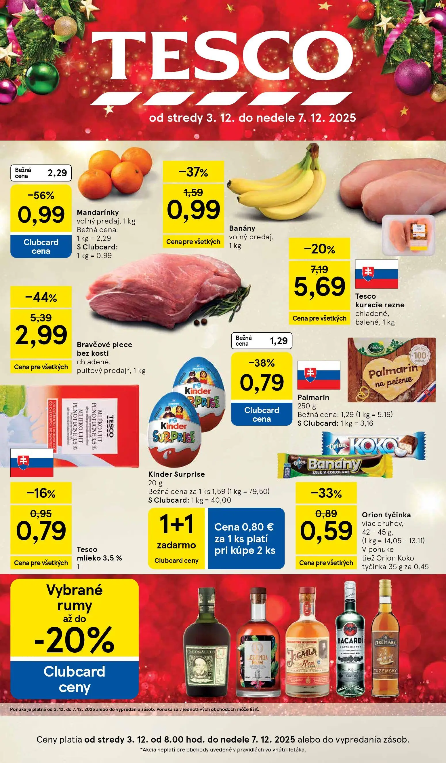 Náhľad Tesco letáku platného od 03.12.2025