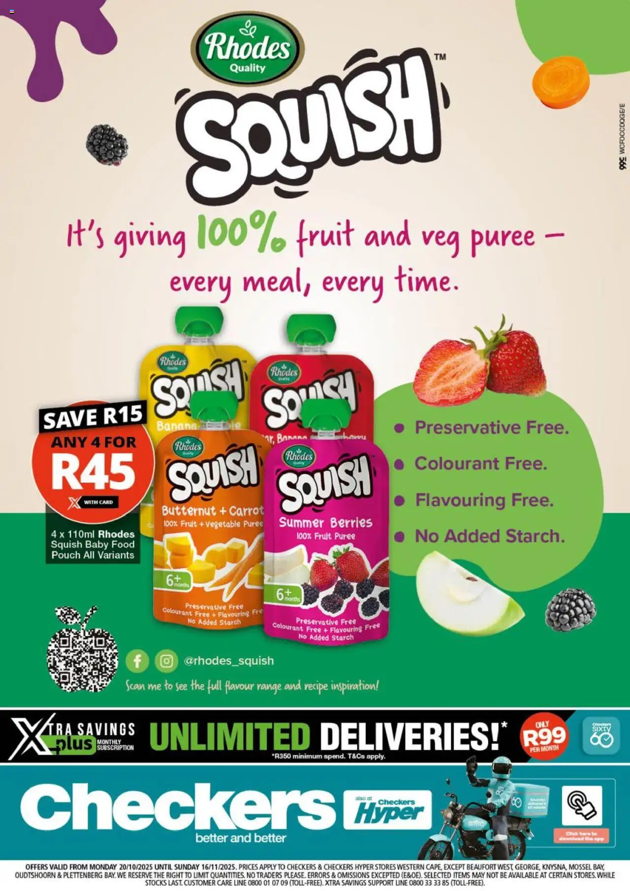 Checkers Western Cape - Squish Promotion 20/10 - 16/11/2025 >> Catalogue