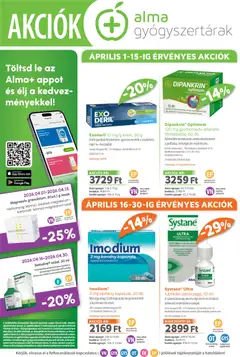 Alma Gyógyszertárak - Alma Gyógyszertárak akciós újság megtekintése, amely érvényes 2026.04.01.-től