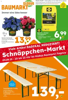 Vorschau von dem Prospekt des Geschäftes Globus Baumarkt, gültig ab dem 03.08.2025