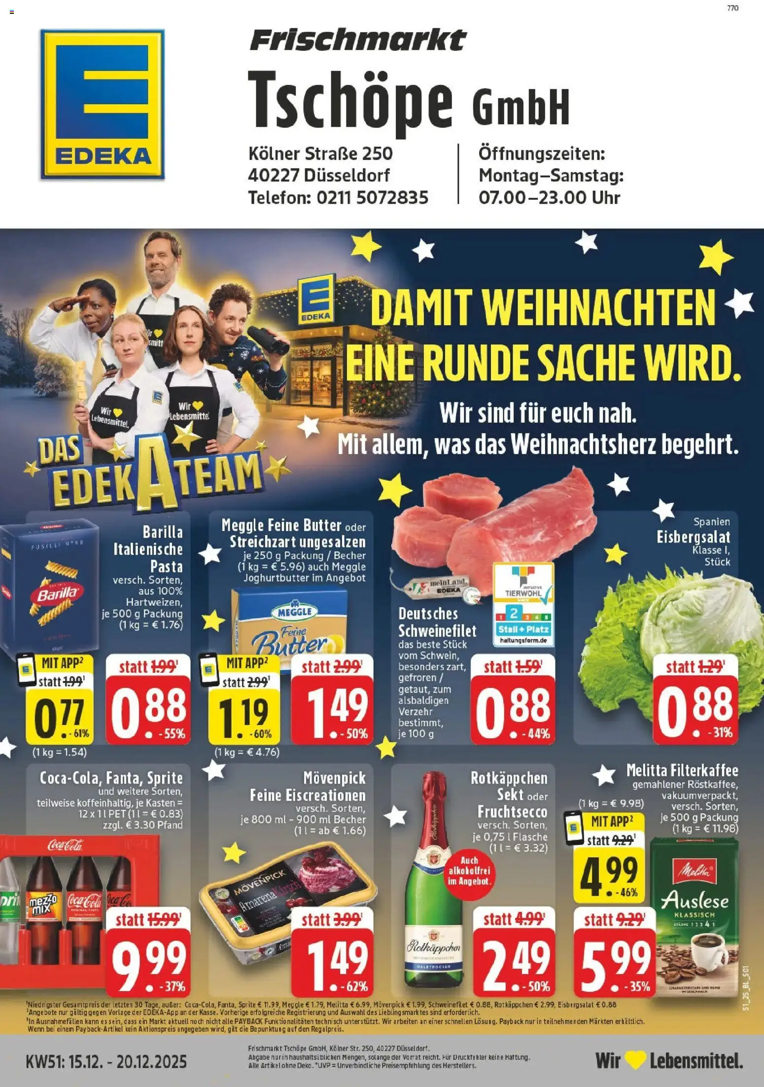 Vorschau von dem Prospekt des Geschäftes Edeka, gültig ab dem 15.12.2025