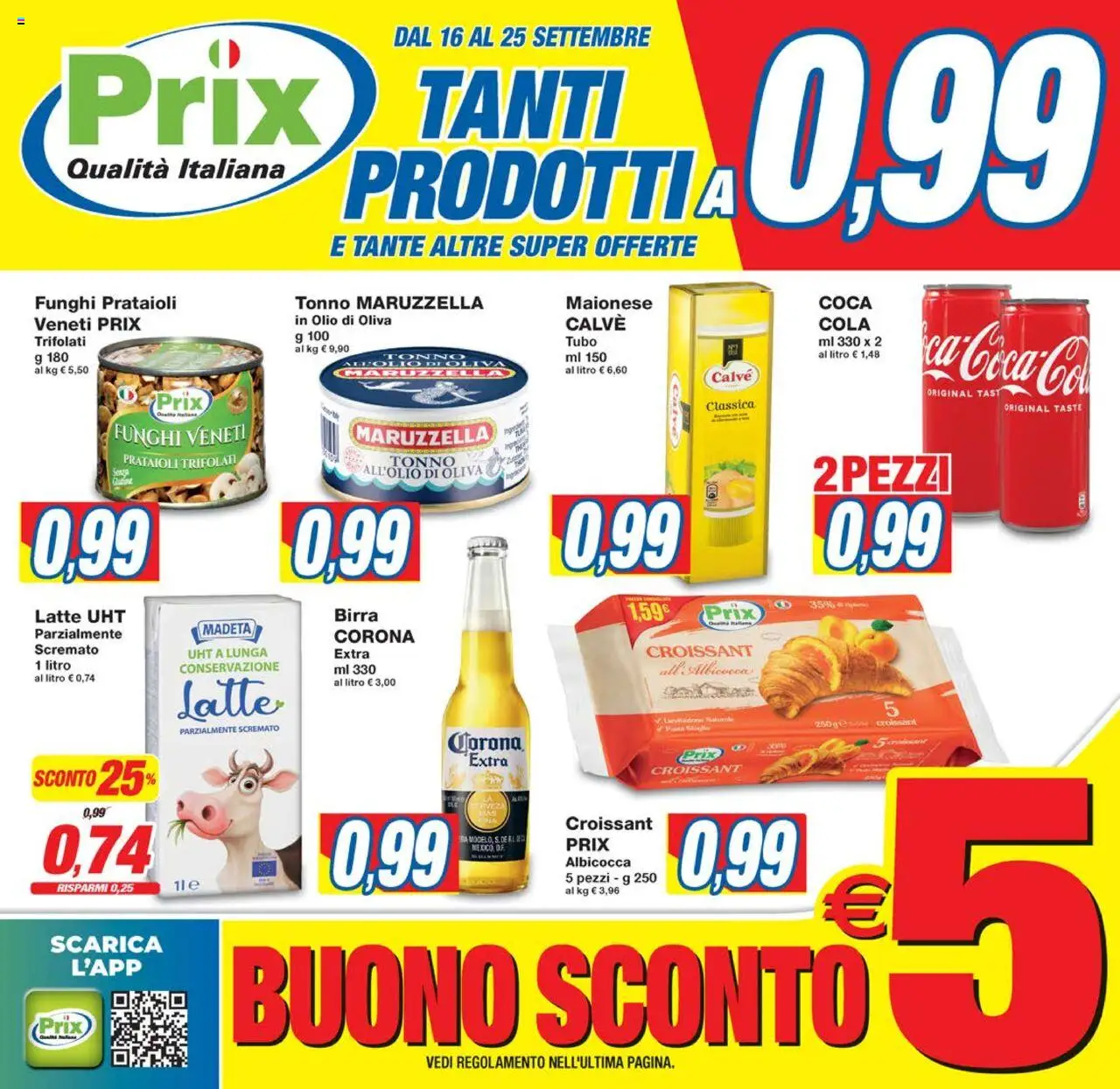 Volantino Prix valido da 16/09/2025 numero di pagina 1