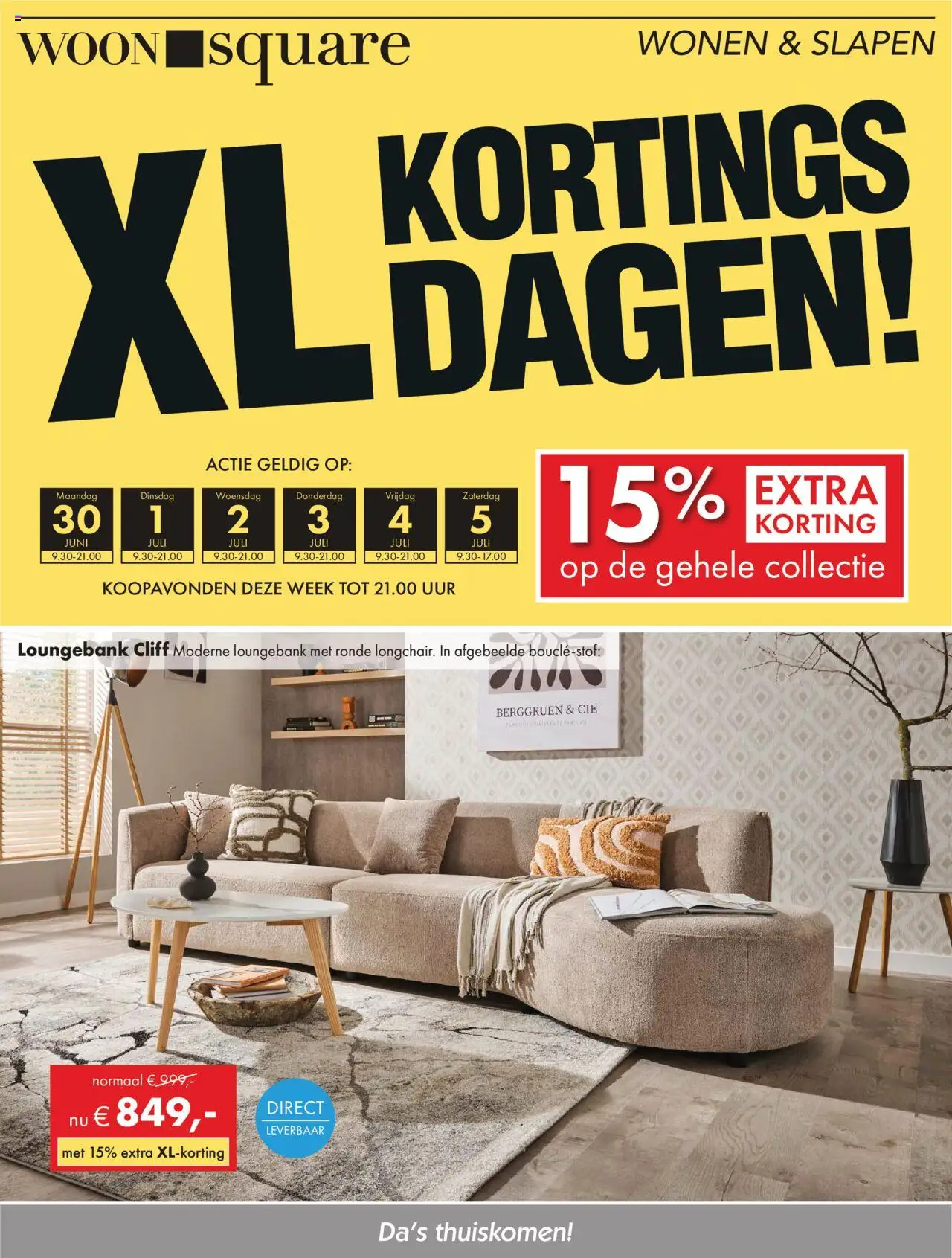 Woonsquare shop Folder geldig vanaf 30-06-2025 - Paginanummer 1