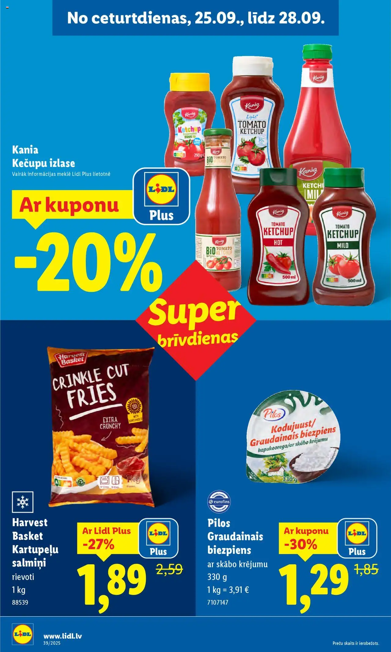 Skatīt Lidl akciju bukletu, derīgs no 2025.09.22