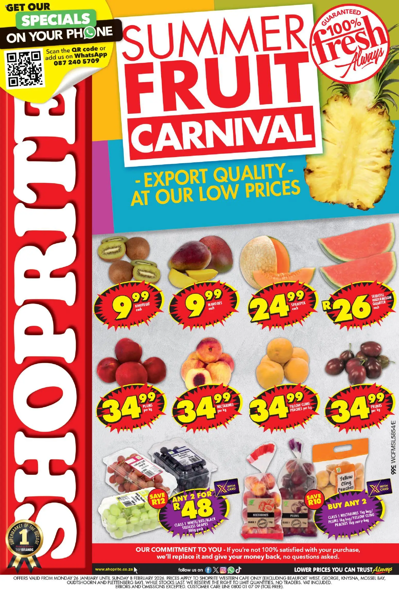 Preview of Shoprite flyer valid from 26/01/2026