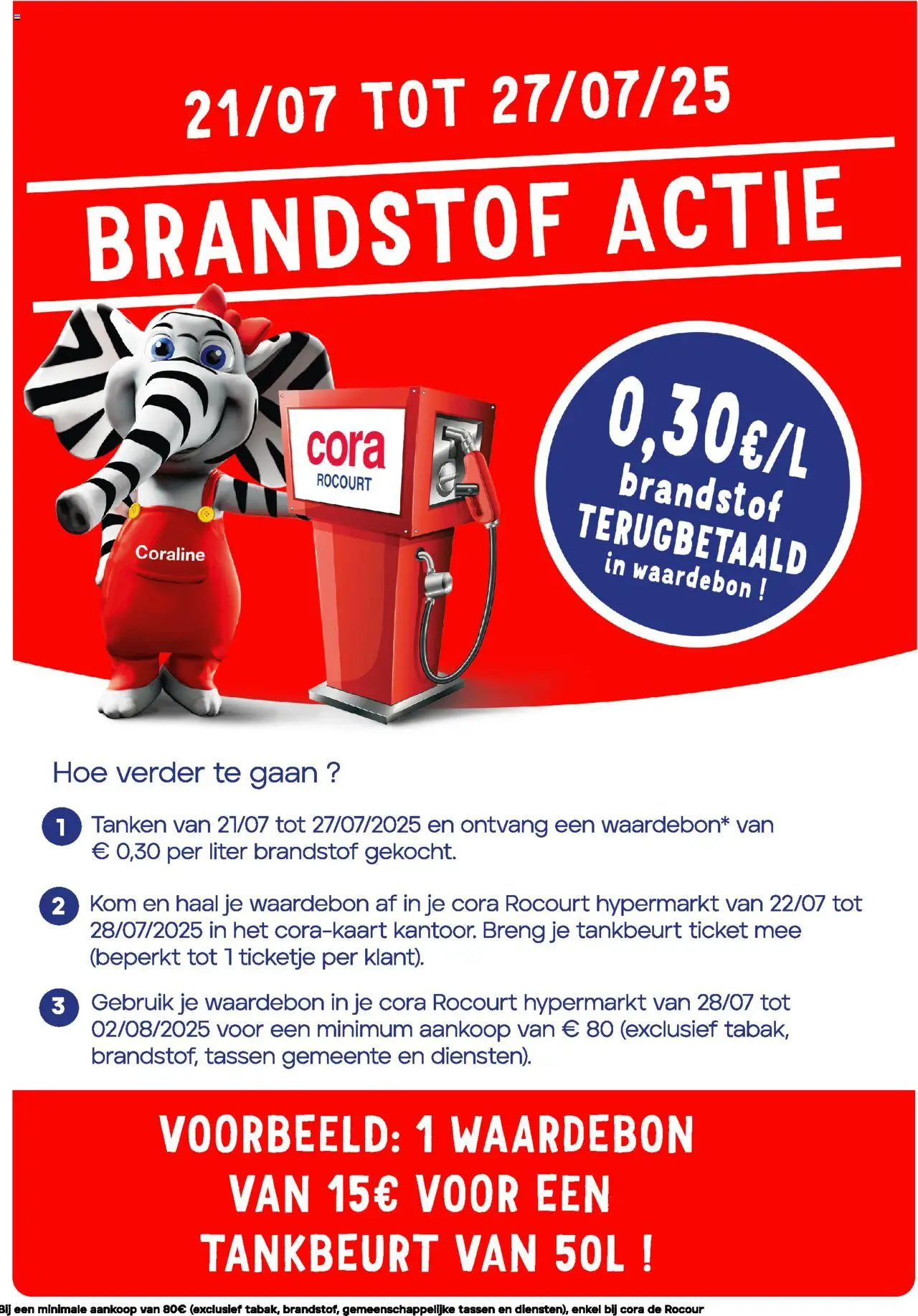 Cora shop Brandstof actie bij cora Rocourt geldig vanaf 21/07/2025 - Paginanummer 1 - Kom