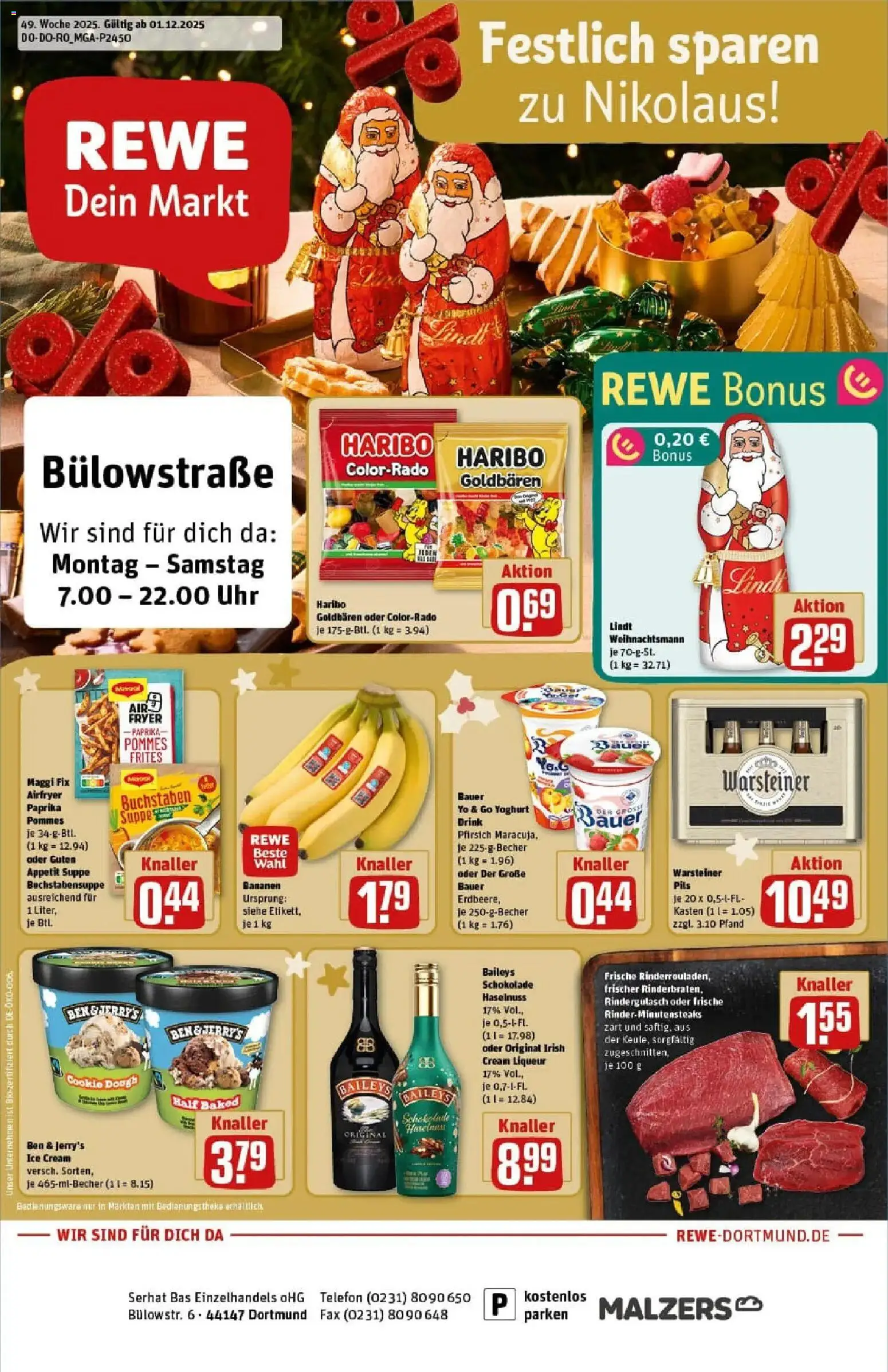 Vorschau von dem Prospekt des Geschäftes Rewe, gültig ab dem 01.12.2025