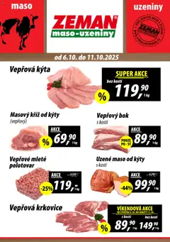 Náhled nabídky: Prodejny Zeman Leták platný od 06.10.2025
