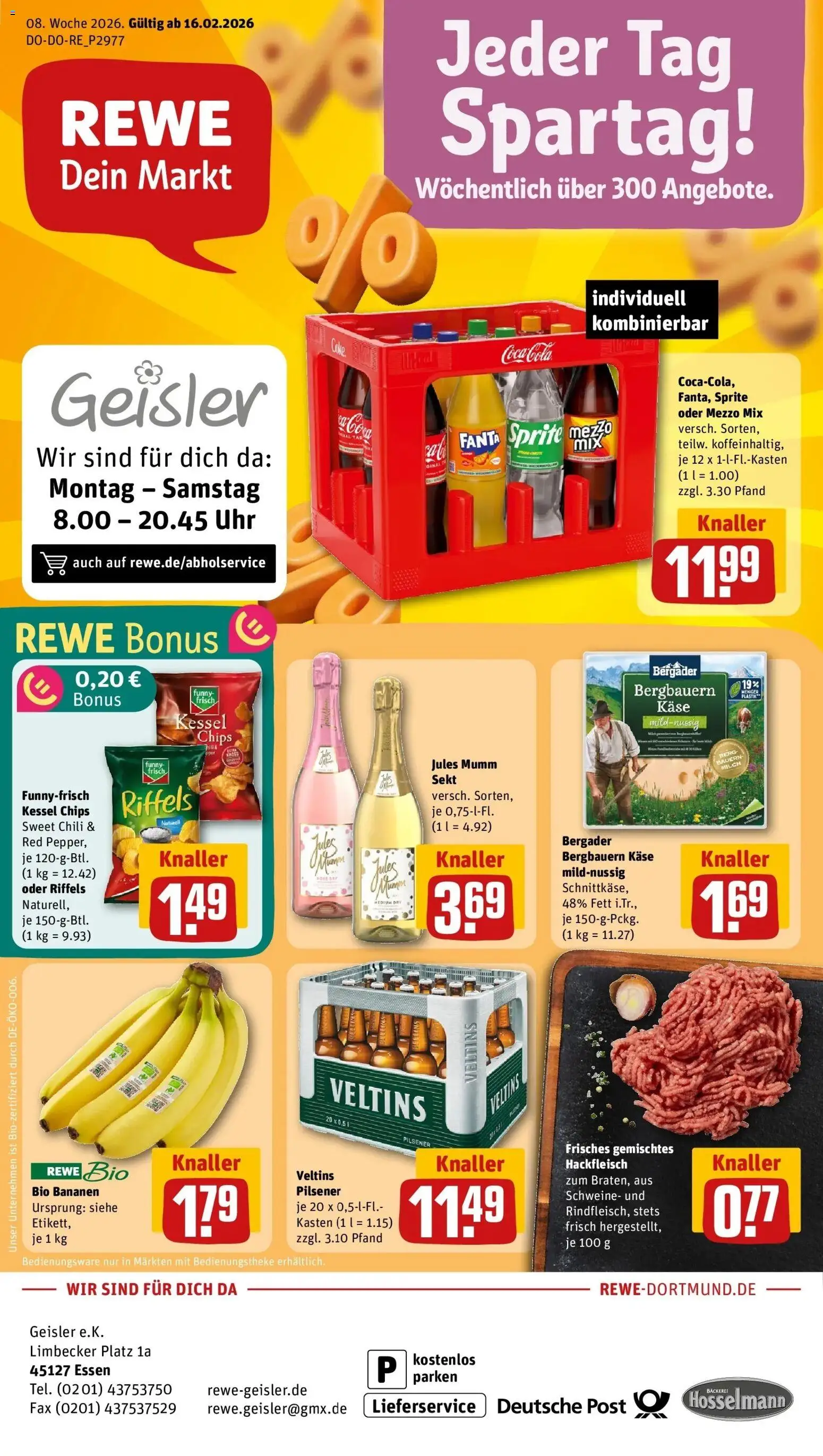 Vorschau von dem Prospekt des Geschäftes Rewe, gültig ab dem 16.02.2026