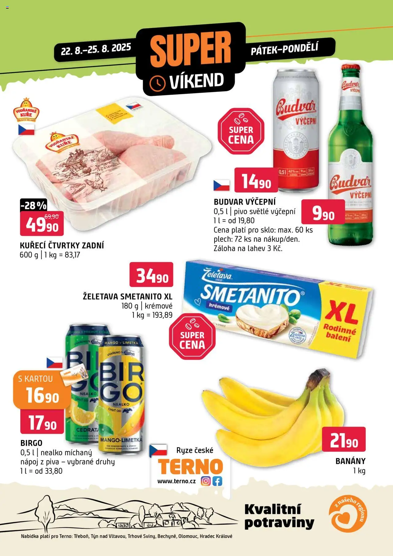  Terno Super víkend (22.08.2025 - 25.08.2025)