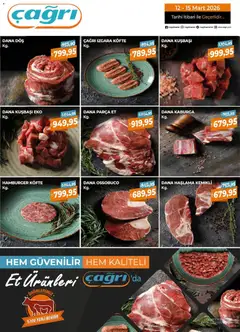Çağrı Market Çağrı Market - Kasap Katalog 12.03.2026 - Broşürünün önizlemesi