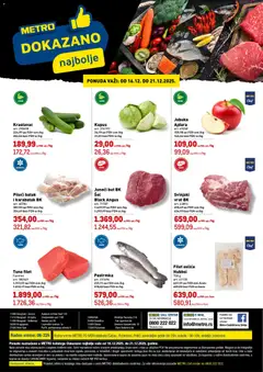 Pregled Metro kataloga - važi od 16.12.2025