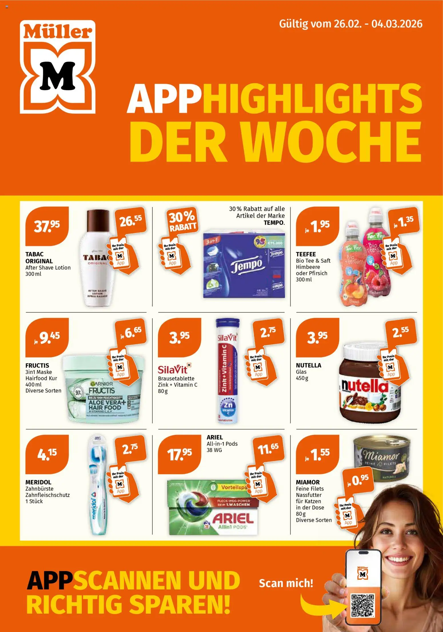 Vorschau des Merkblatts Aktionen vom Shop Müller gültig von 26.02.2026 bis 04.03.2026