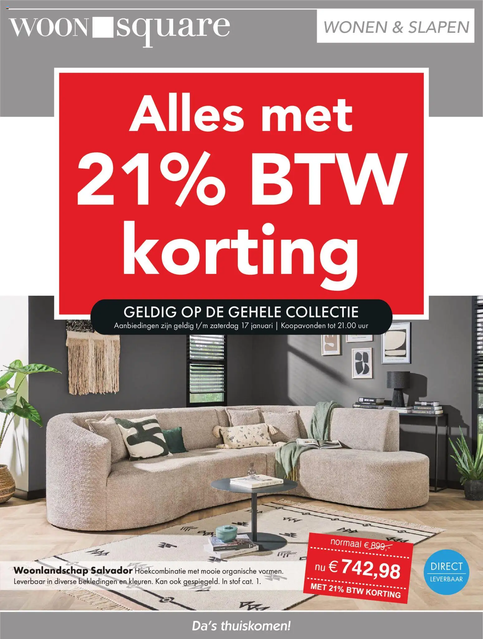 Voorbeeld van Folder van winkel Woonsquare geldig vanaf 12-01-2026