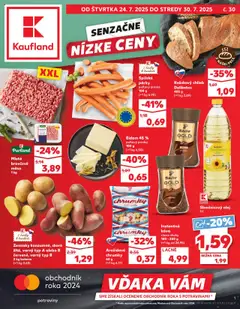 Náhľad Kaufland letáku platného od 24.07.2025